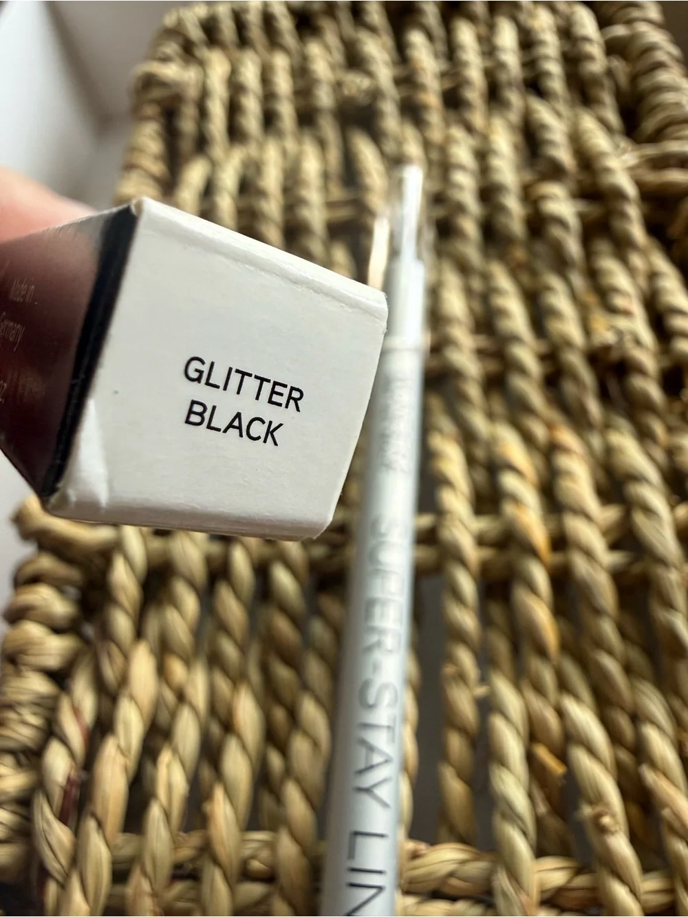 Wunder2 Super-Stay Liner Glitter Black Waterproof Eyeliner New